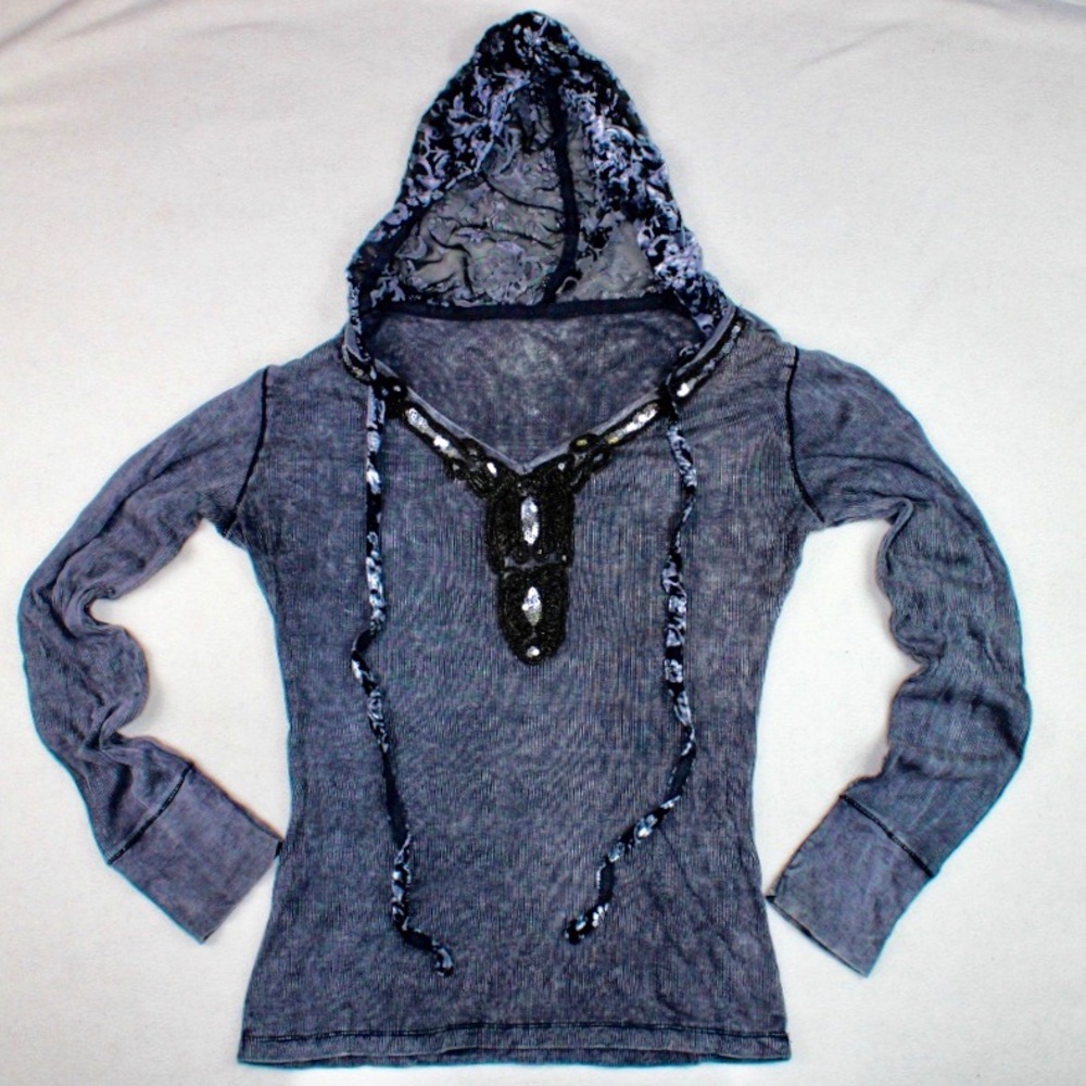 Hooded Long Sleeve Top